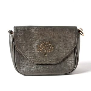 Mulberry Mini Pebbled Leather Crossbody – Tree Logo, British Designer